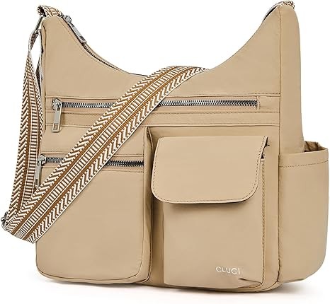 CLUCI Travel Purses for Women, Waterproof Nylon Crossbody Bags for Woman Trendy, Anti Theft Shoulder Handbags for Ladies