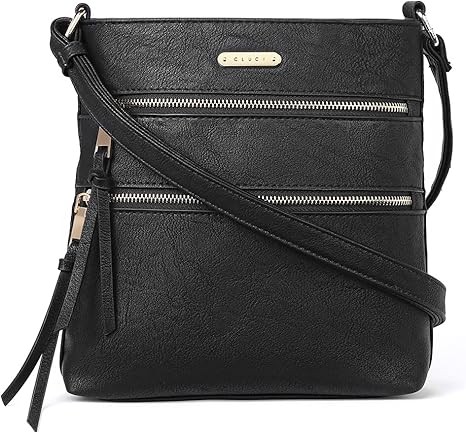 CLUCI Crossbody Purses for Women, Medium Size Zipper Pocket Adjustable Strap, Soft Leather Women's Shoulder Handbags